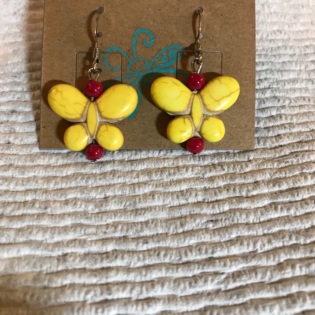 Butterfly Stone Earrings
